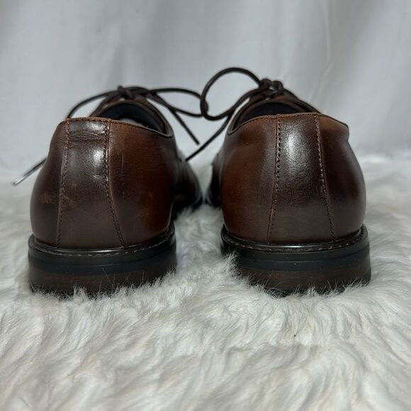 Express‎ Cognac Brown Leather Ombre Toe Oxfords Sz 10 main image 4